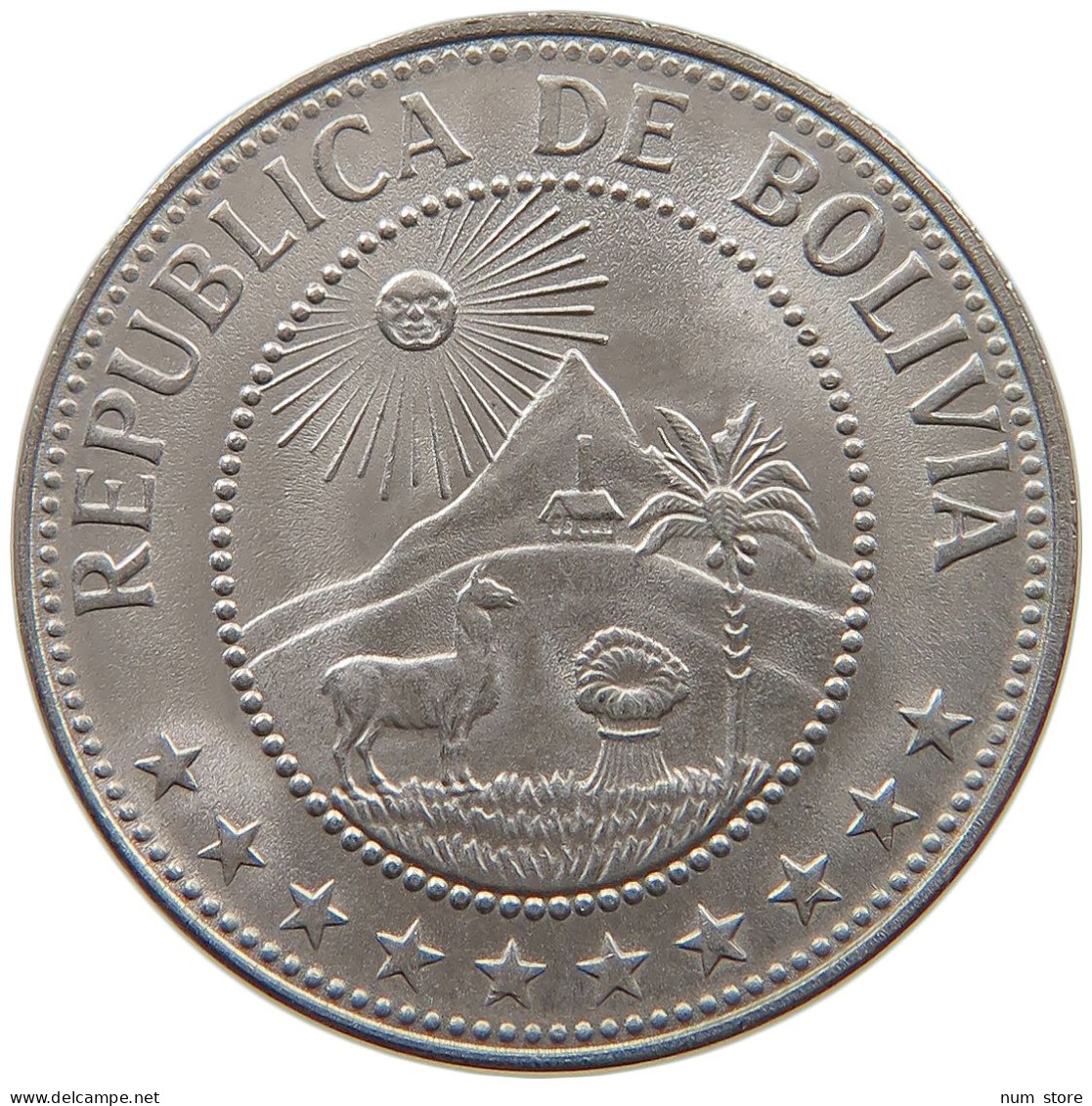 BOLIVIA 50 CENTAVOS 1967 TOP #s061 0353 - Bolivia