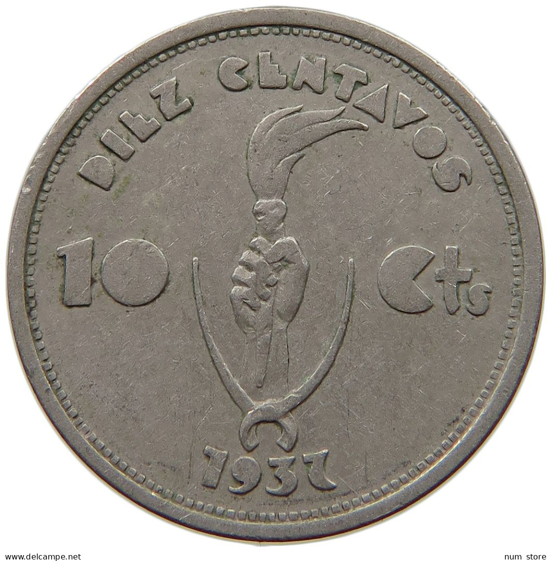 BOLIVIA 10 CENTAVOS 1937 #a089 0727 - Bolivia