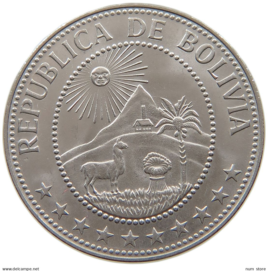 BOLIVIA 50 CENTAVOS 1967 #s065 0407 - Bolivia