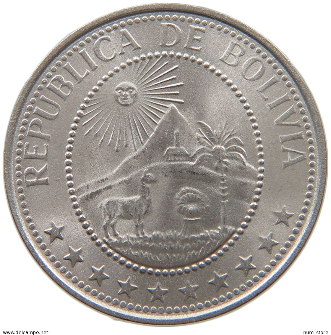 BOLIVIA 20 CENTAVOS 1967 TOP #s061 0423 - Bolivie