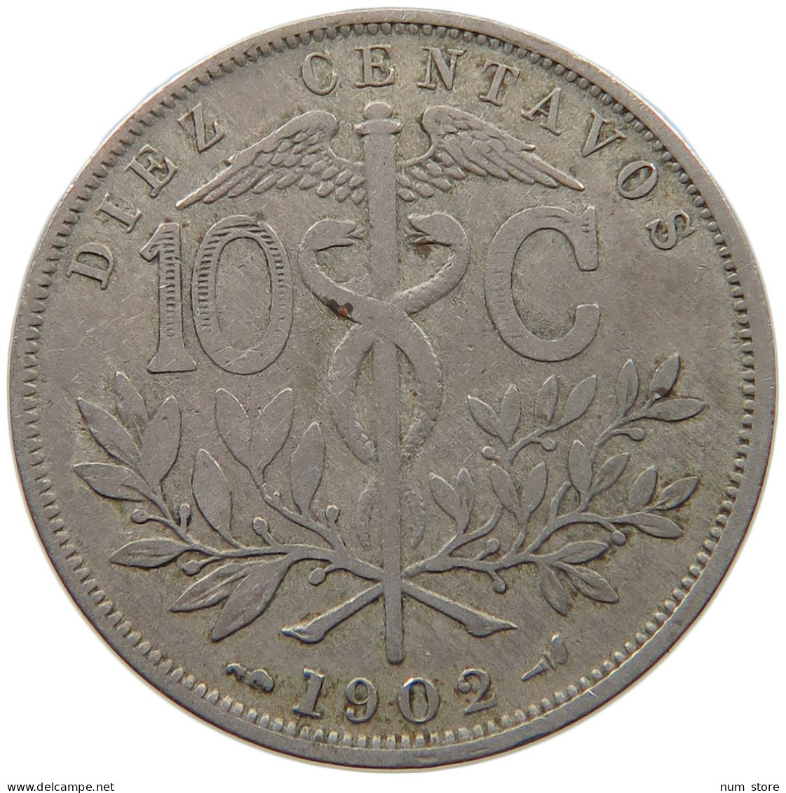 BOLIVIA 10 CENTAVOS 1902 #c010 0179 - Bolivie