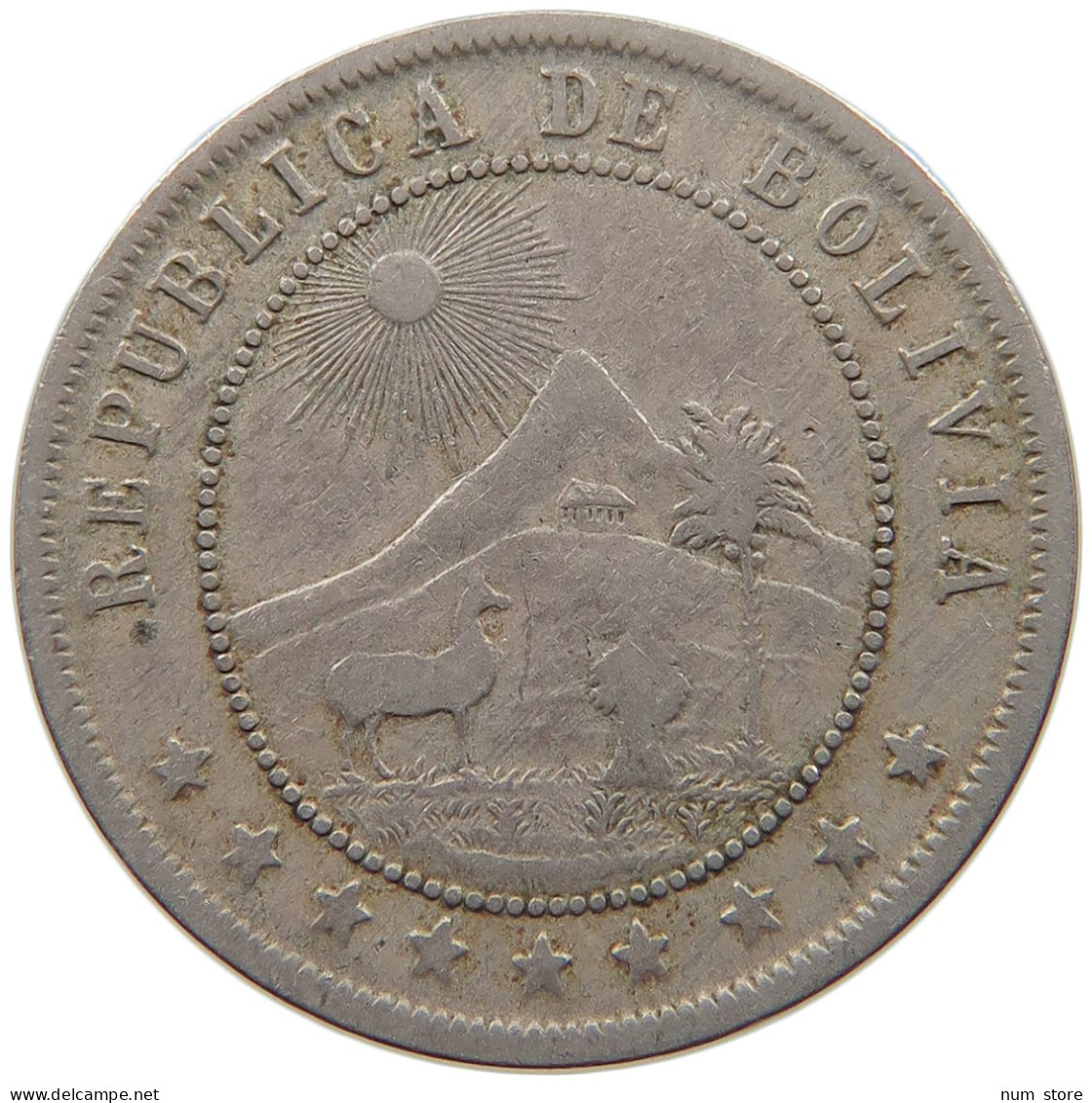 BOLIVIA 10 CENTAVOS 1902 #c010 0179 - Bolivia