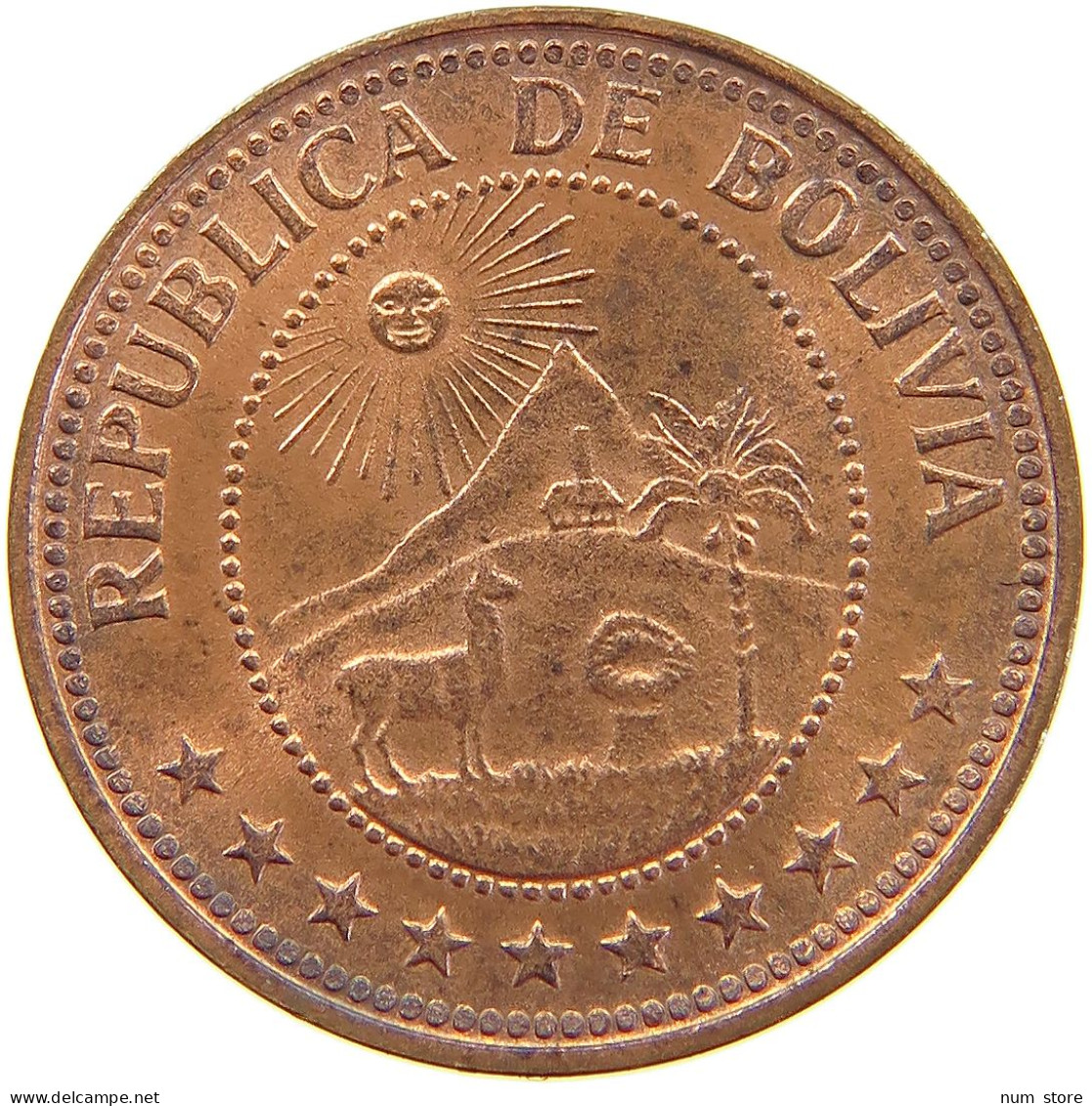 BOLIVIA 10 CENTAVOS 1965 TOP #s062 0339 - Bolivia