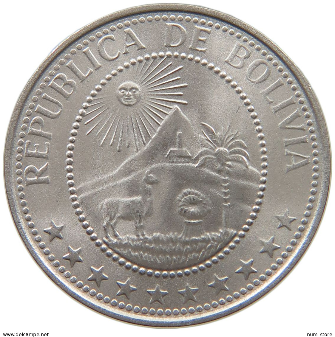 BOLIVIA 20 CENTAVOS 1967 TOP #s061 0421 - Bolivie