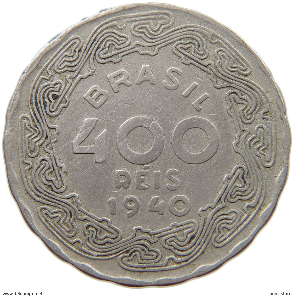 BRAZIL 400 REIS 1940 #s040 0215 - Brésil