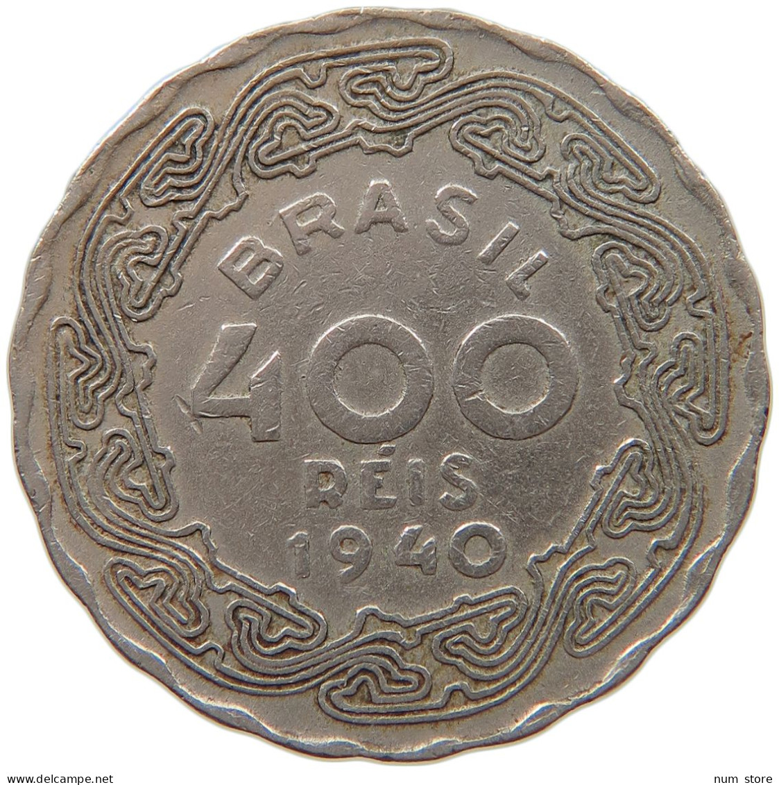 BRAZIL 400 REIS 1940 #s033 0211 - Brésil