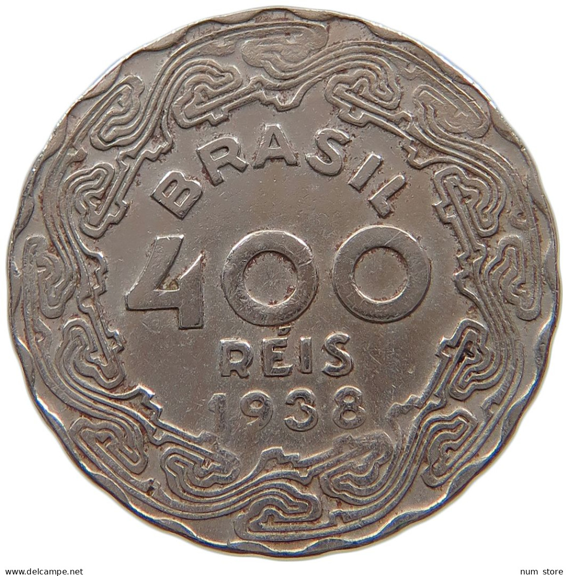 BRAZIL 400 REIS 1938 #a072 0415 - Brésil