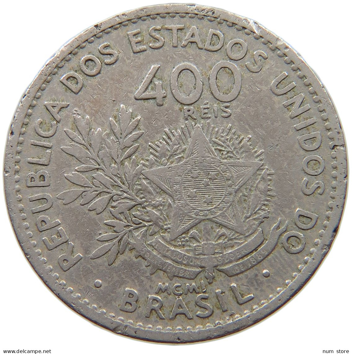 BRAZIL 400 REIS 1901 #s054 0429 - Brésil