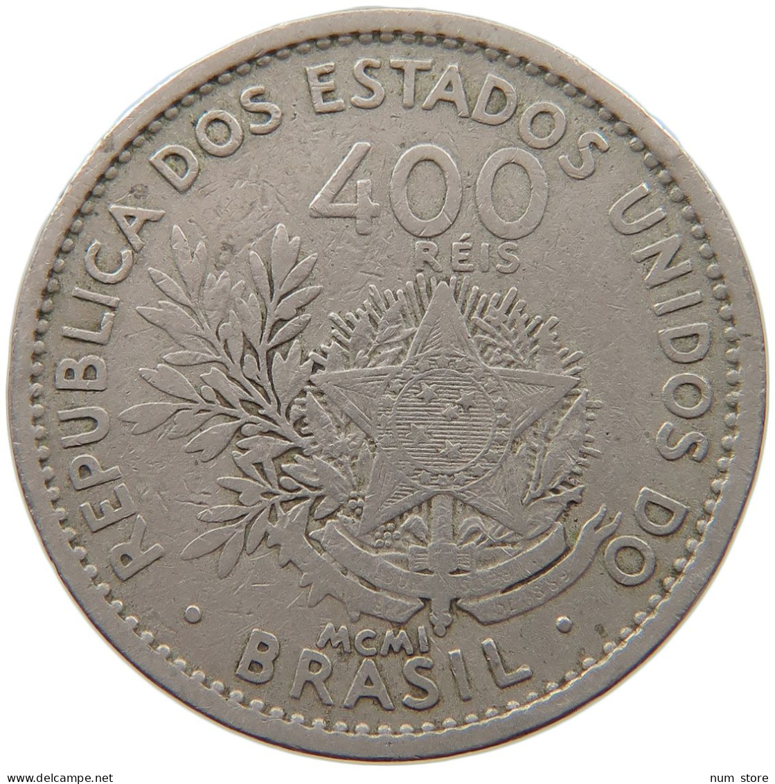 BRAZIL 400 REIS 1901 #s003 0097 - Brésil