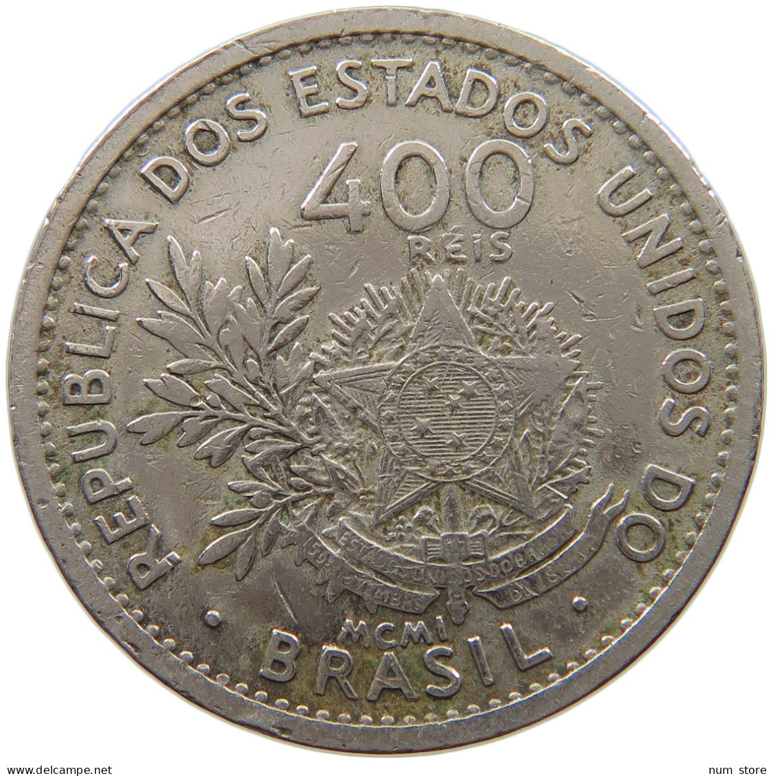 BRAZIL 400 REIS 1901 #a087 0871 - Brésil