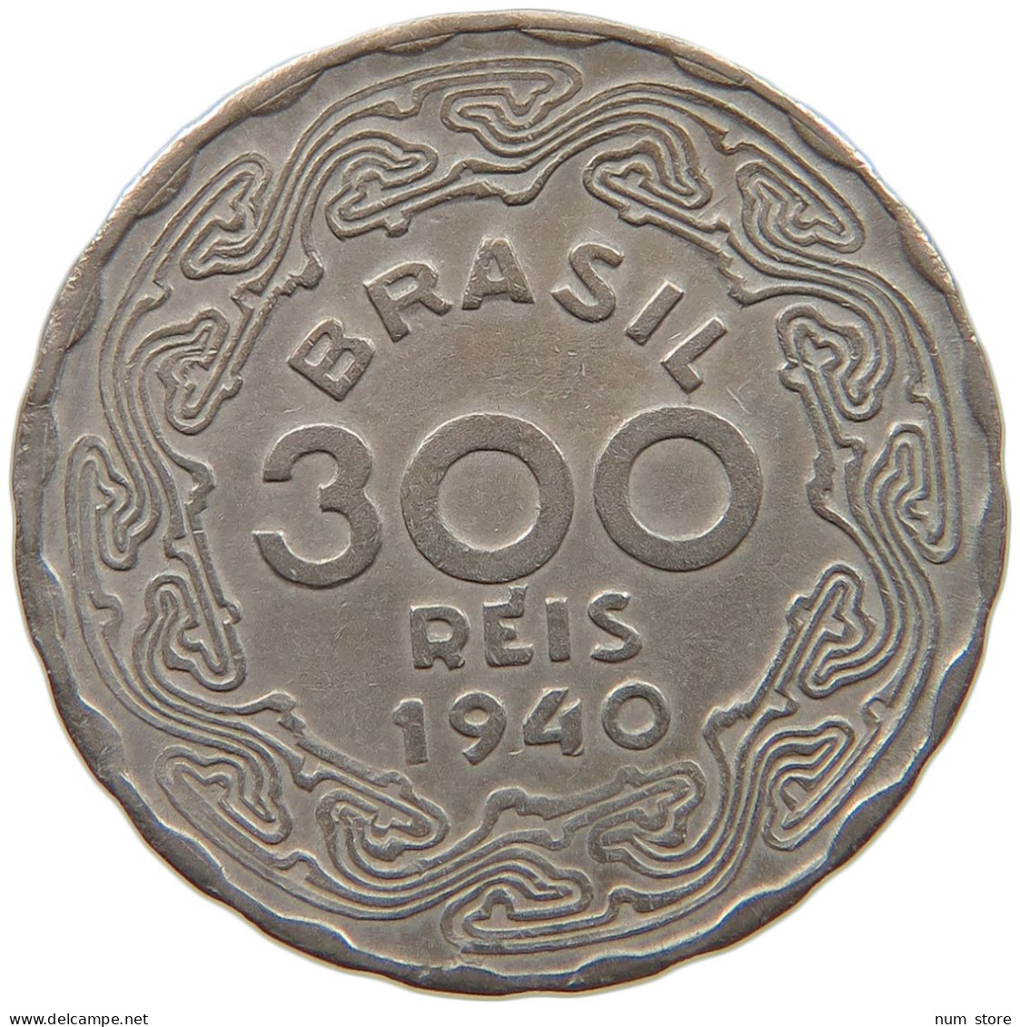 BRAZIL 300 REIS 1940 #a080 0361 - Brésil