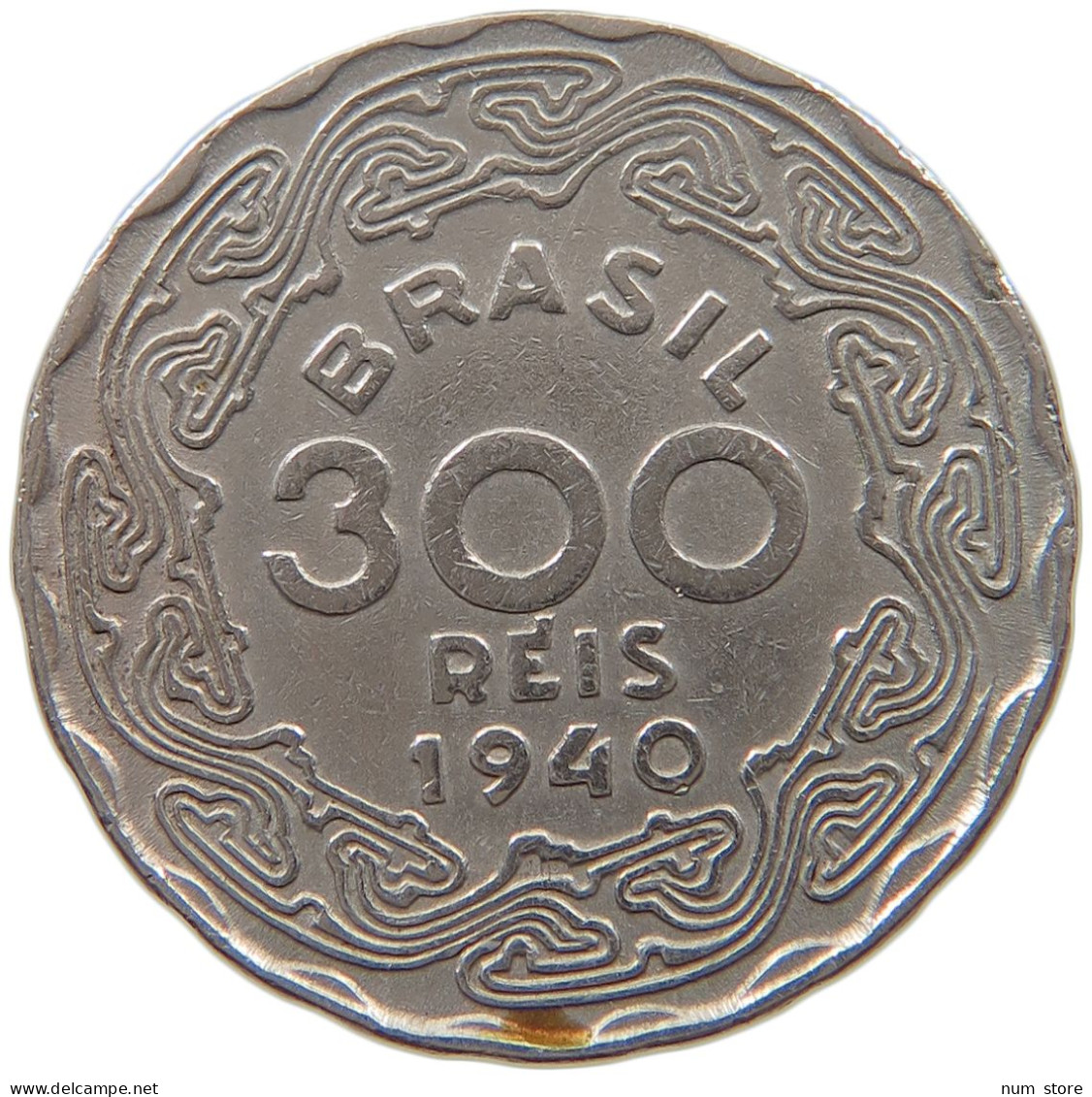 BRAZIL 300 REIS 1940 #a046 0407 - Brésil