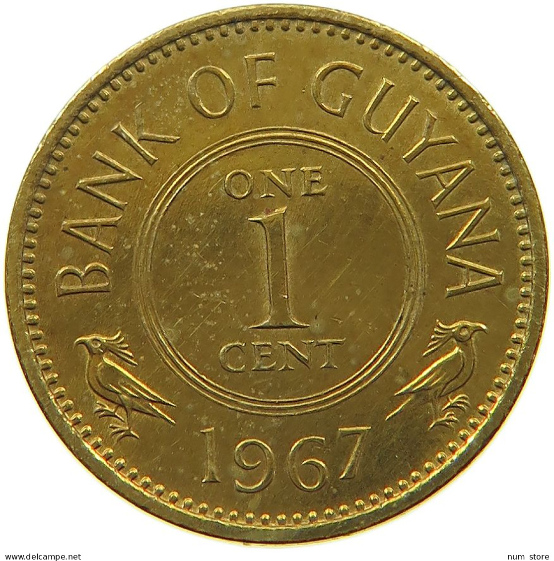 GUYANA 1 CENT 1967 #a037 0547 - Guyana