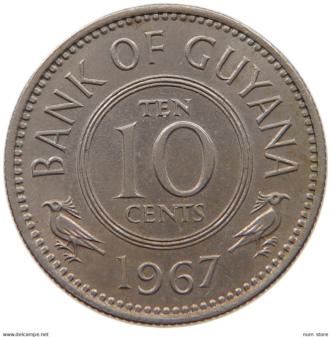 GUYANA 10 CENTS 1967 TOP #c071 0311 - Guyana