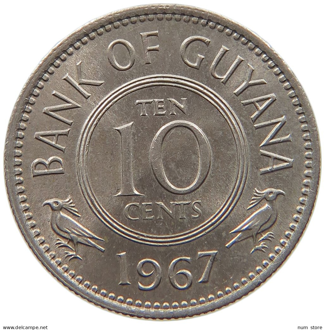 GUYANA 10 CENTS 1967 TOP #c011 0133 - Guyana