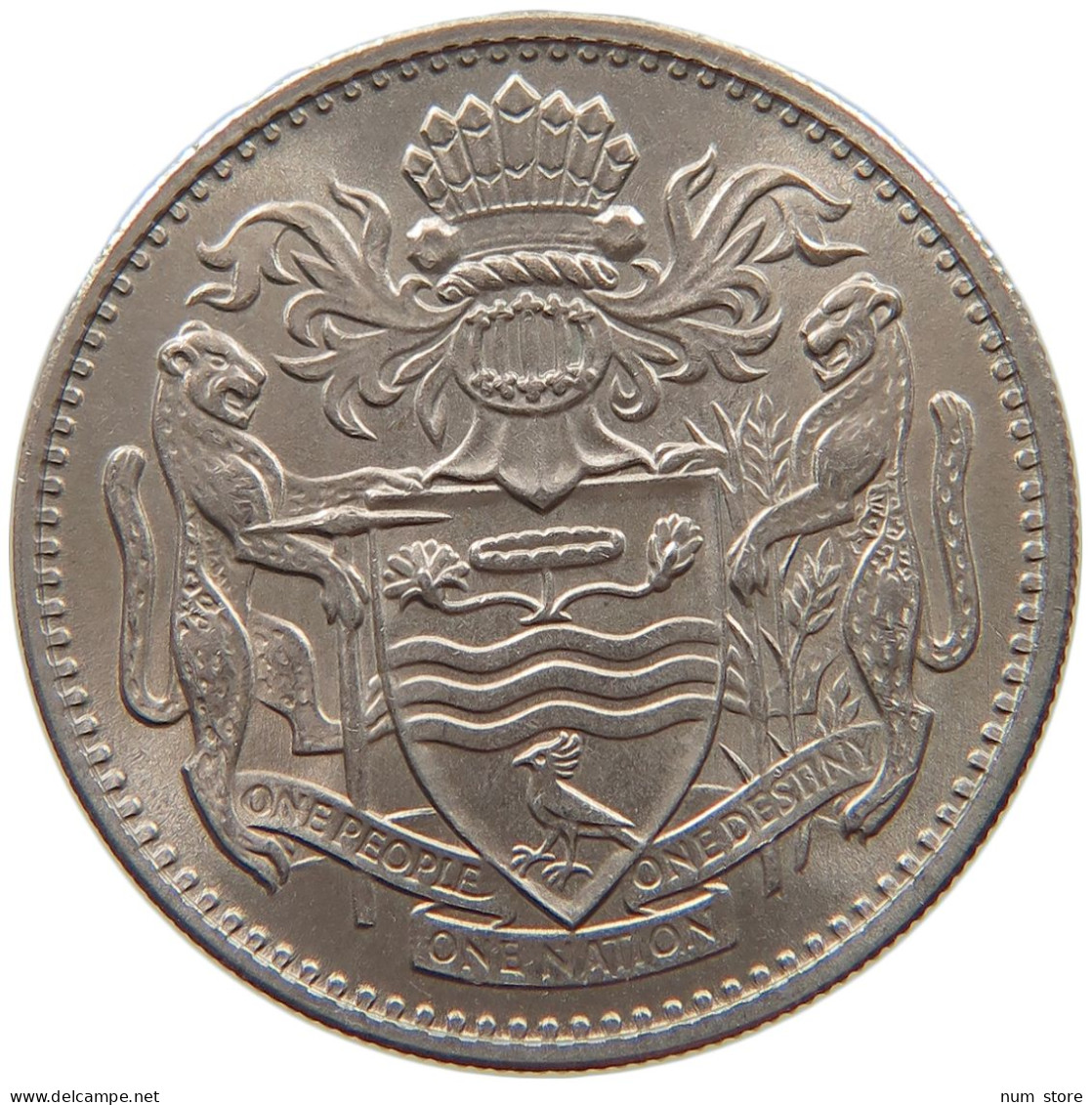 GUYANA 25 CENTS 1967 TOP #c038 0045 - Guyana