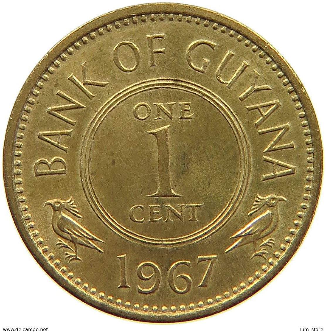 GUYANNA CENT 1967 #a080 0689 - Guyana