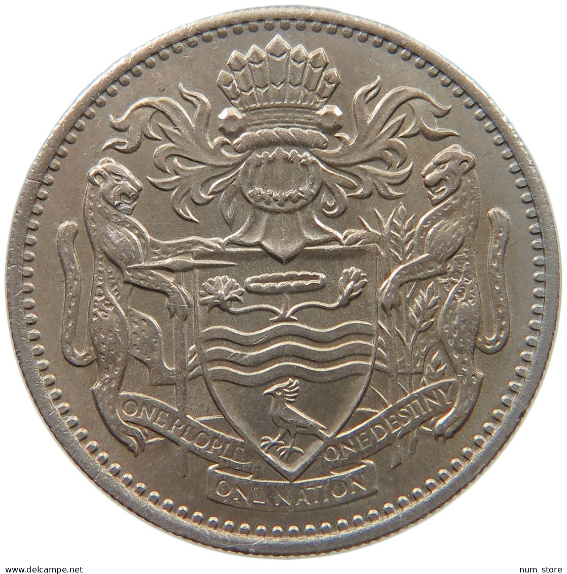 GUYANA 25 CENTS 1967 #s061 0441 - Guyana