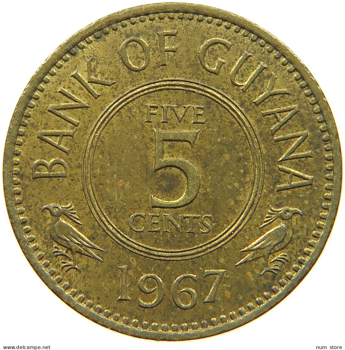 GUYANA 5 CENTS 1967 #c014 0361 - Guyana