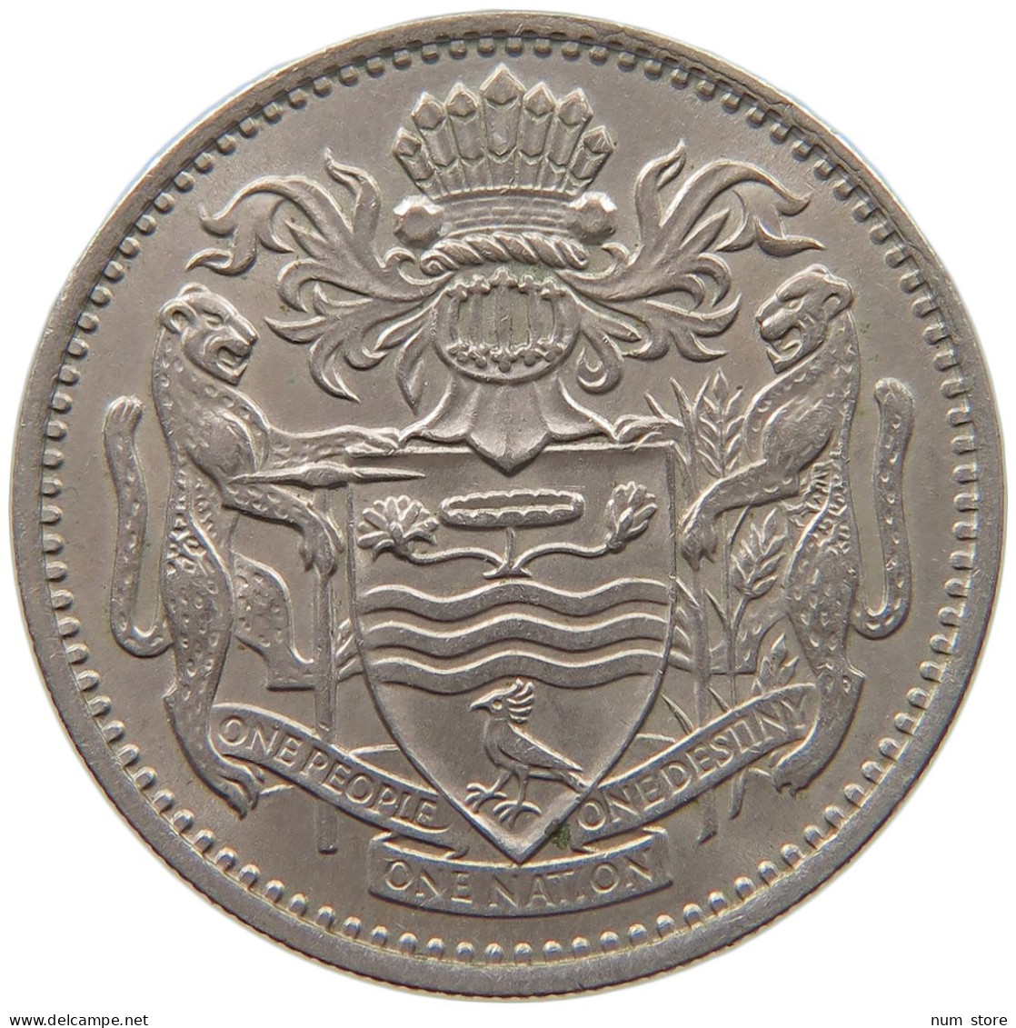 GUYANA 25 CENTS 1967 #c011 0079 - Guyana