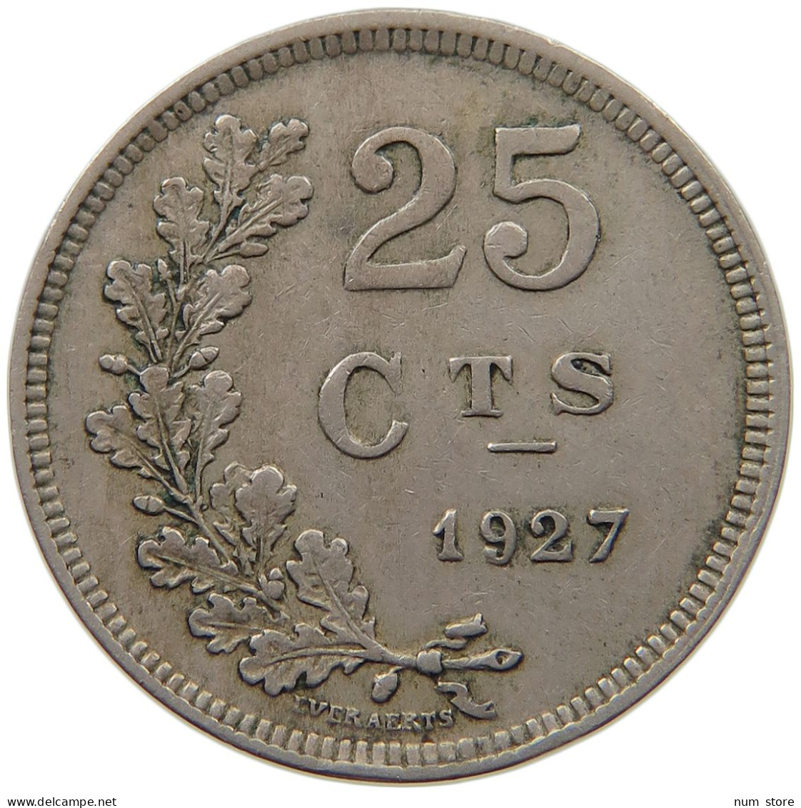 LUXEMBOURG 25 CENTIMES 1927 #c077 0451 - Luxembourg