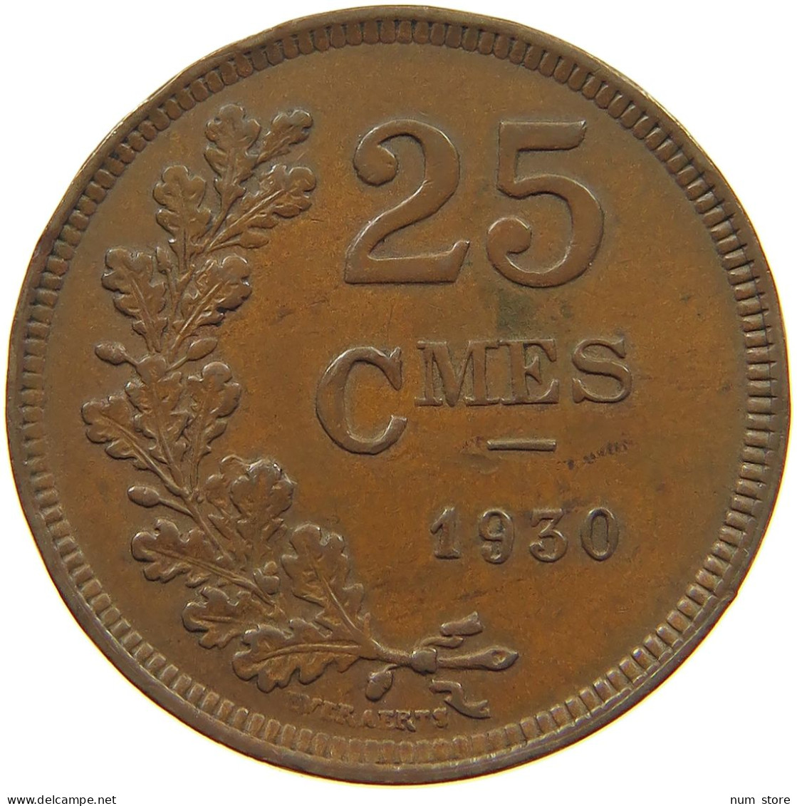 LUXEMBOURG 25 CENTIMES 1930 #c010 0087 - Luxembourg