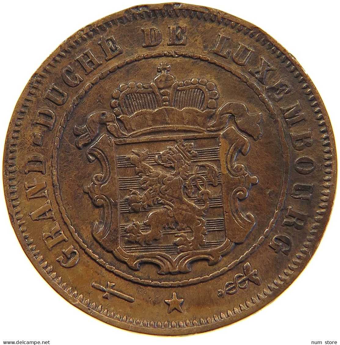 LUXEMBOURG 2 1/2 CENTIMES 1901 #a051 0091 - Luxembourg