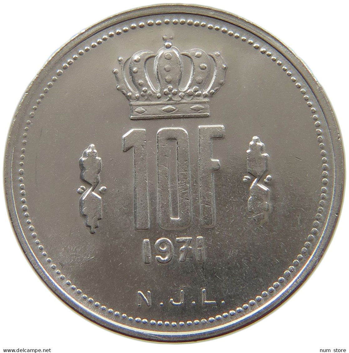 LUXEMBOURG 10 FRANCS 1971 #a069 0565 - Luxembourg