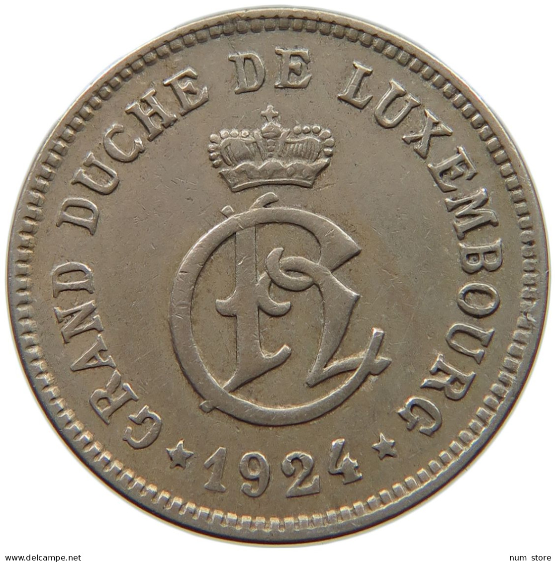 LUXEMBOURG 10 CENTIMES 1924 #s034 0449 - Luxembourg