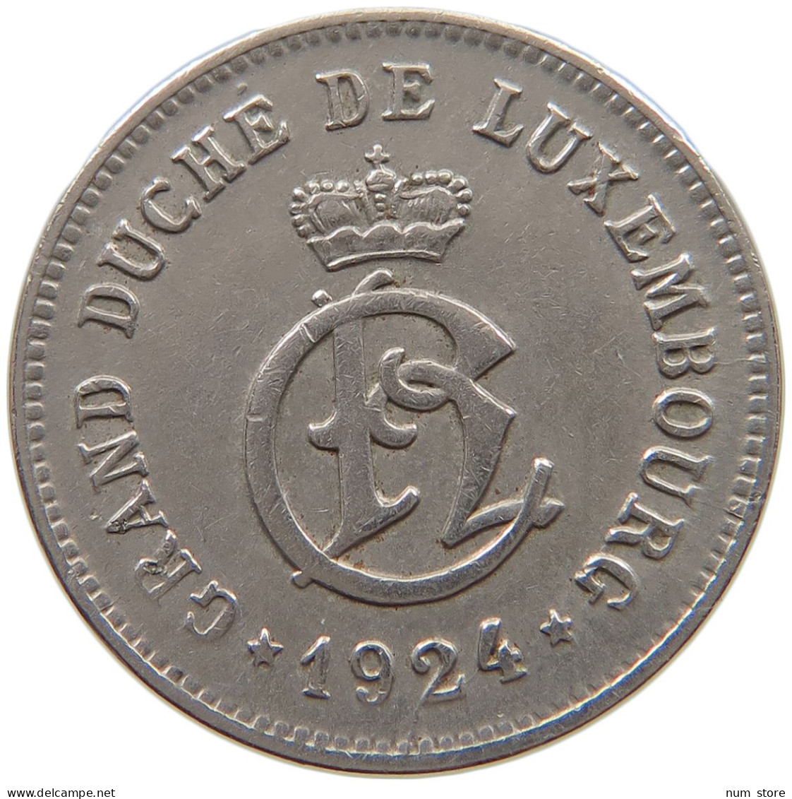 LUXEMBOURG 10 CENTIMES 1924 #a061 0525 - Luxembourg