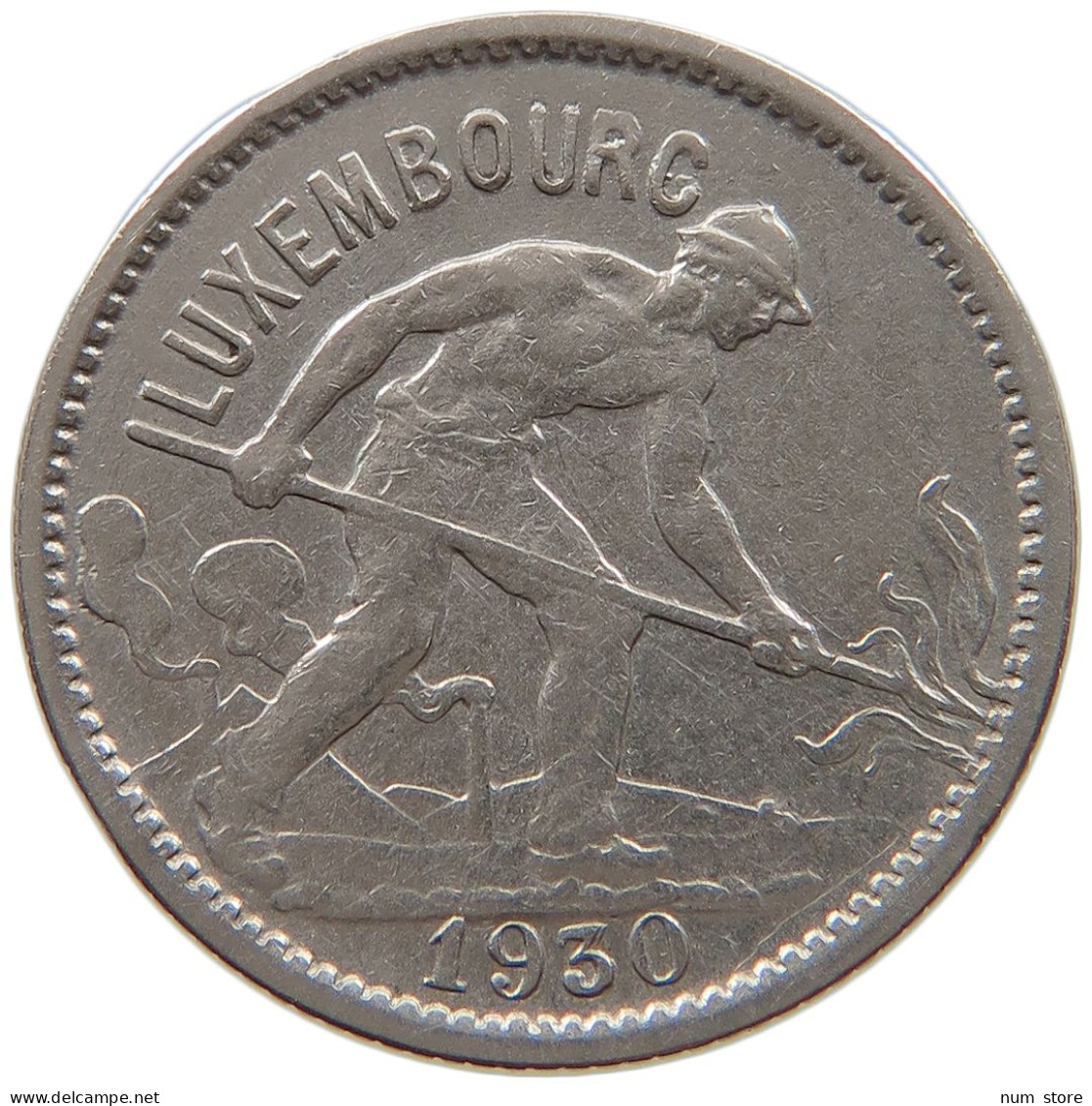 LUXEMBOURG 50 CENTIMES 1930 #a061 0697 - Luxembourg