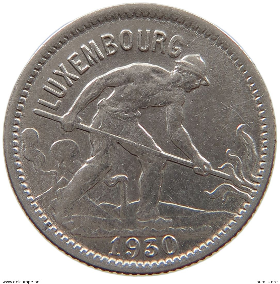LUXEMBOURG 50 CENTIMES 1930 #c053 0259 - Luxembourg