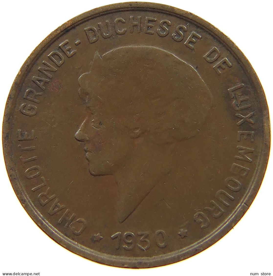 LUXEMBOURG 5 CENTIMES 1930 #a014 0227 - Luxembourg
