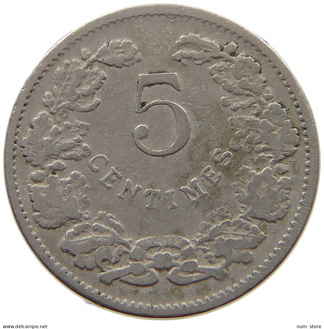 LUXEMBOURG 5 CENTIMES 1908 #a089 0345 - Luxembourg