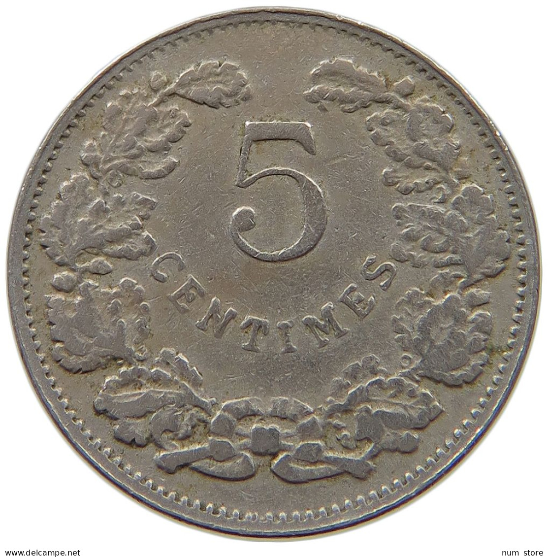 LUXEMBOURG 5 CENTIMES 1908 #a089 0347 - Luxembourg