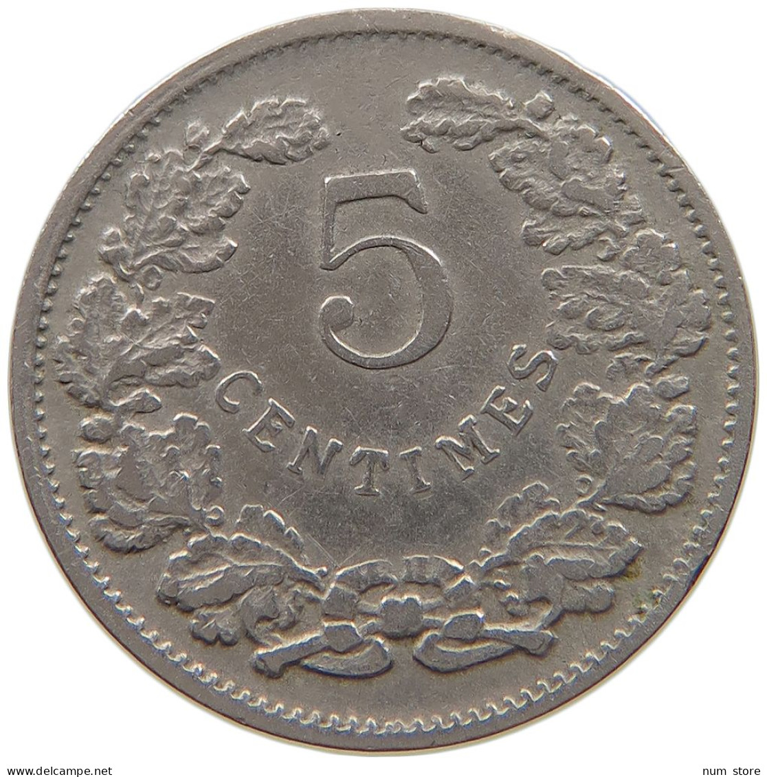 LUXEMBOURG 5 CENTIMES 1908 #a062 0099 - Luxembourg