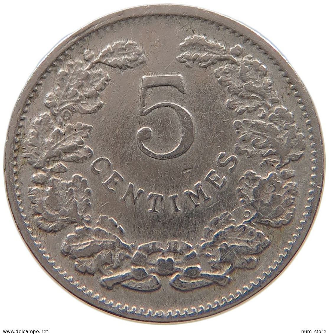LUXEMBOURG 5 CENTIMES 1908 #a047 0723 - Luxembourg