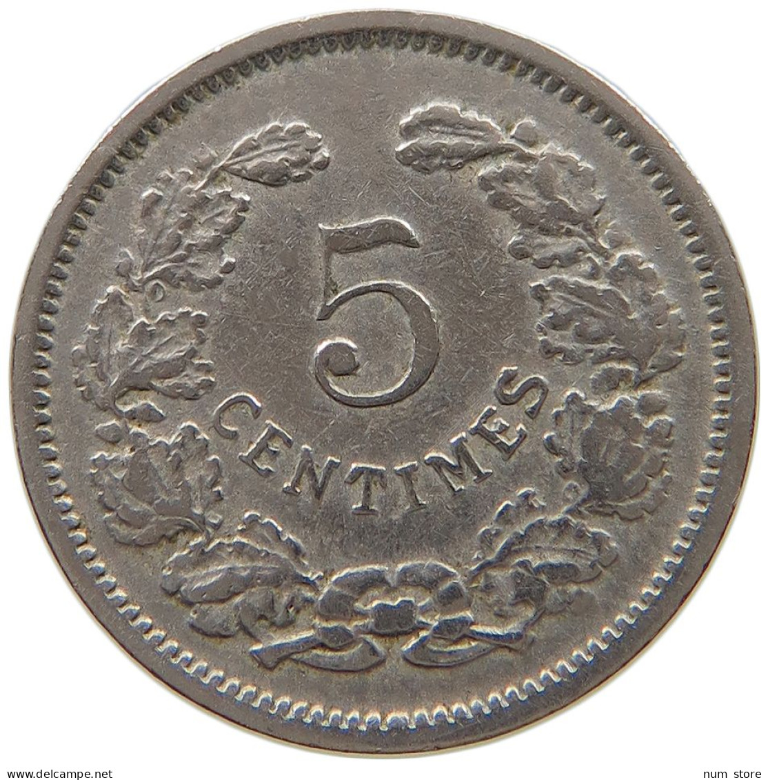 LUXEMBOURG 5 CENTIMES 1901 #a046 0981 - Luxembourg