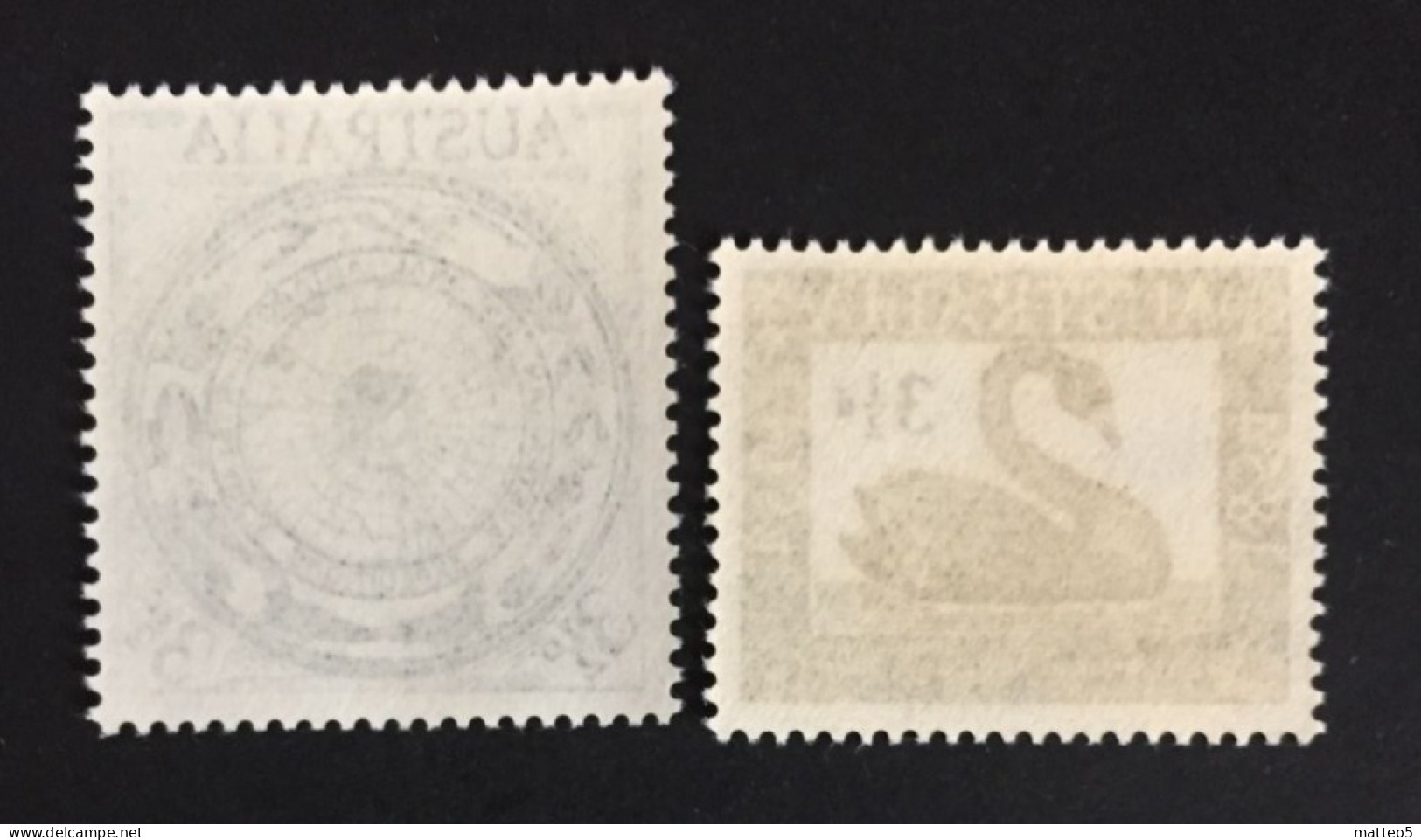 1954 - Australia - Cent. Of First Western Australian Stamp, Australian Antarctic Research - Unused - Mint Stamps