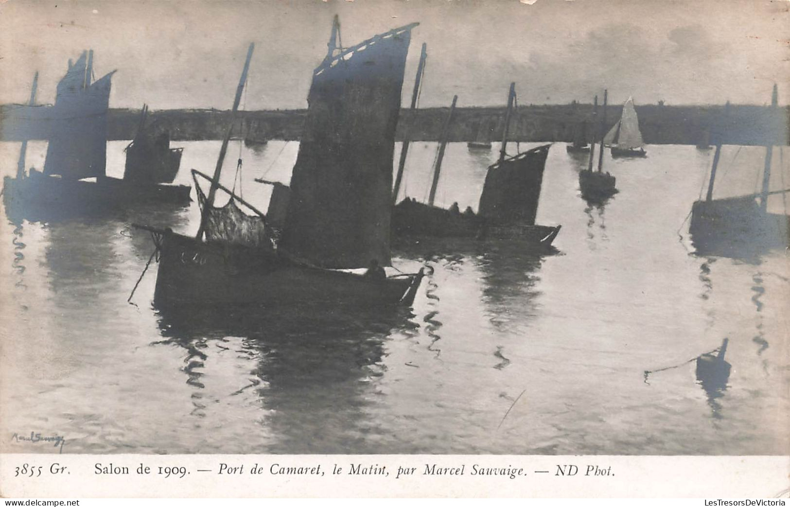 PHOTOGRAPHIE - Salon De 1909 - Port De Camarel - Le Matin - Marcel Sauvaige - Carte Postale Ancienne - Photographs