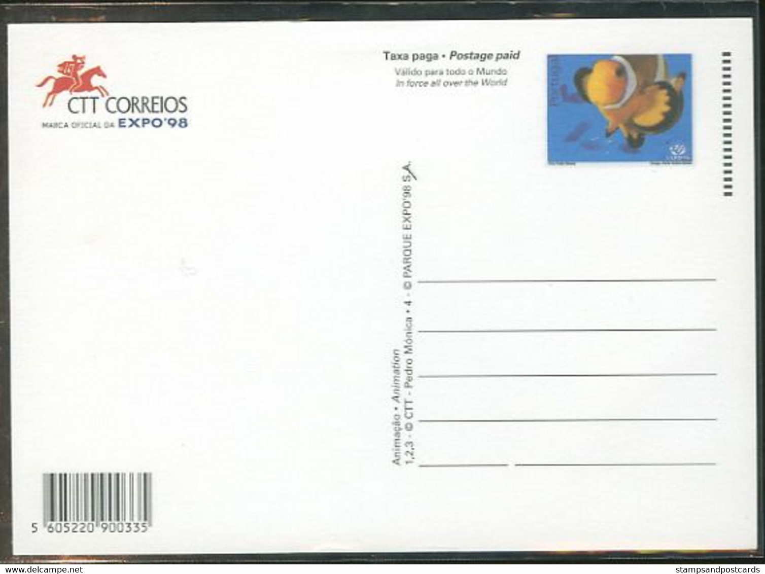 Portugal 1998 Entier Postal Expo 98 Vélo Cycle Jouet  Stationary Bicycle Cycle Toy - Vélo