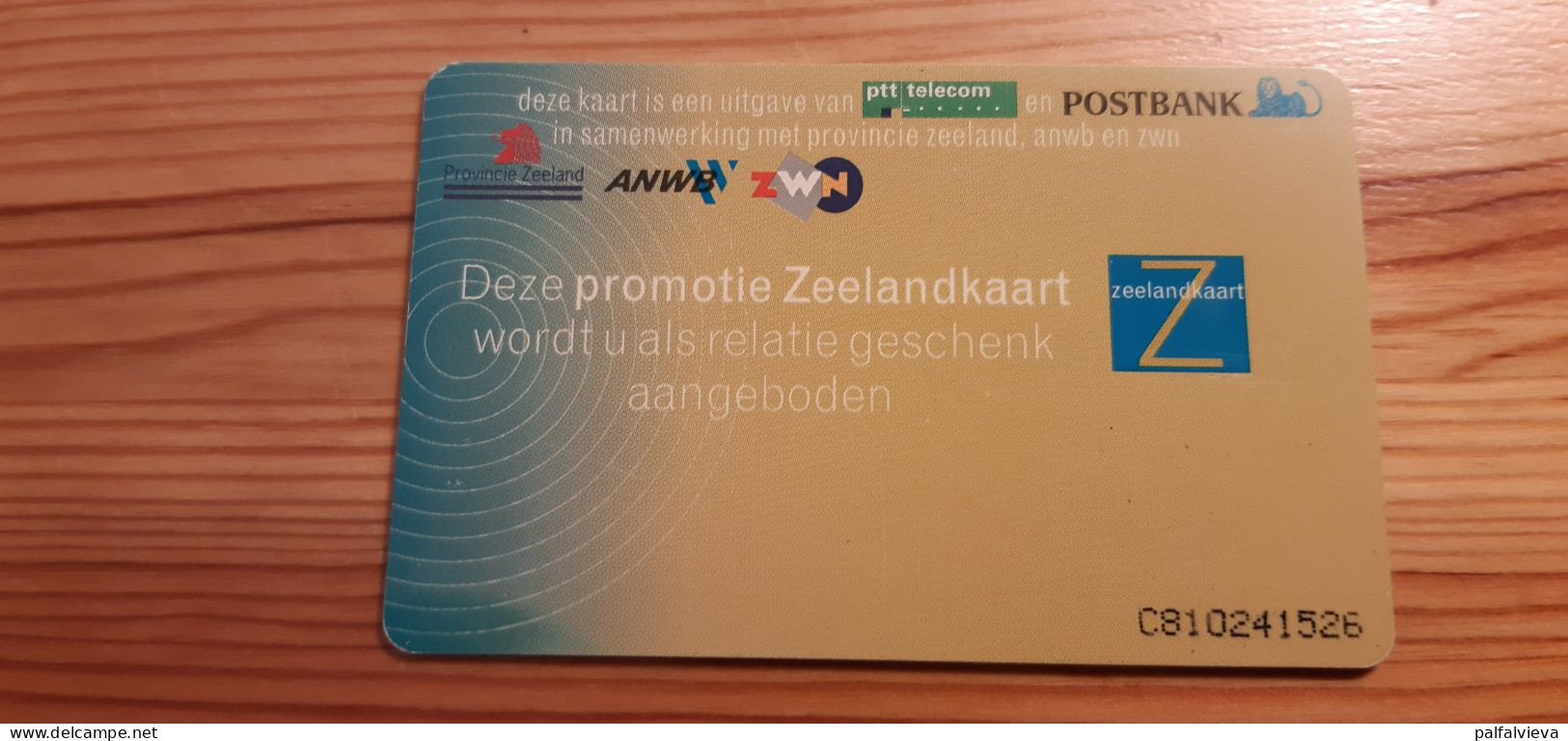 Phonecard Netherlands - Zeelandkaart - öffentlich