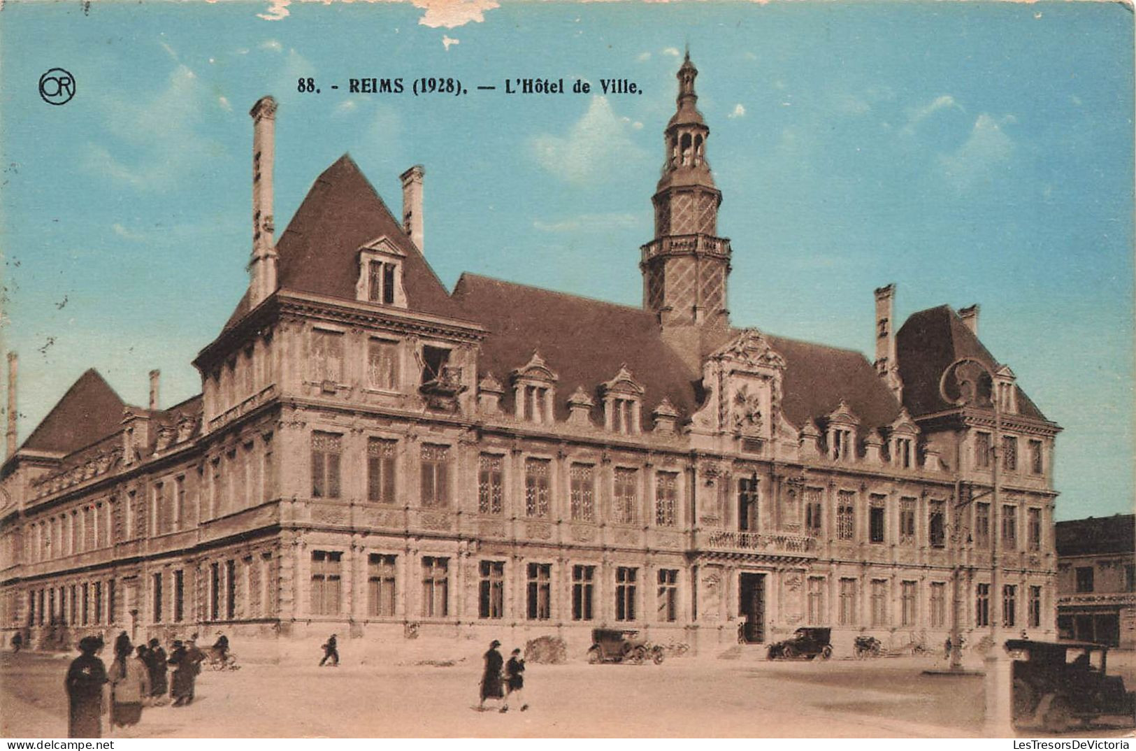 FRANCE - Reims - L'hôtel De Ville - Colorisé - Carte Postale Ancienne - Reims