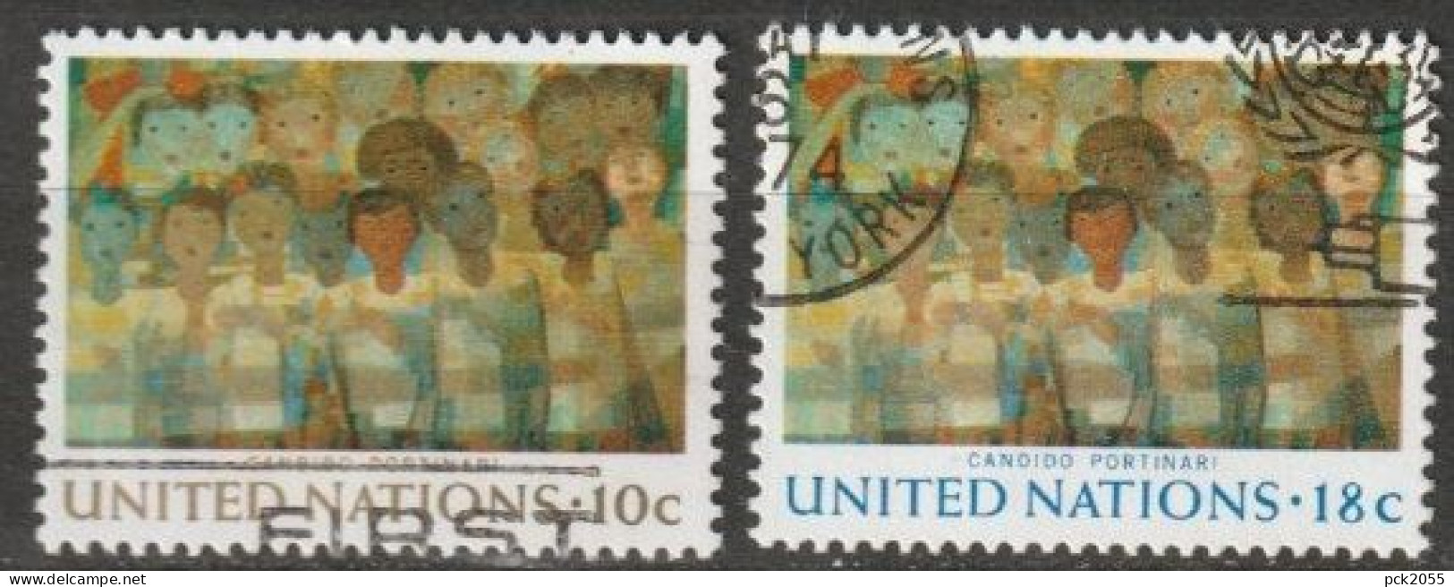 UNO New York 1974 MiNr.267 - 268 O Gestempelt Kunstwerke Der UNO ( 4762 )günstige Versandkosten - Gebraucht