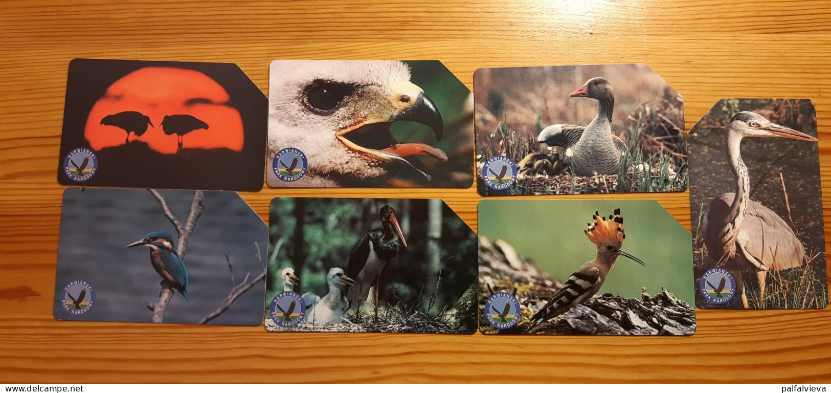 Phonecard Set Poland - Narwianski National Park, Birds - Pologne