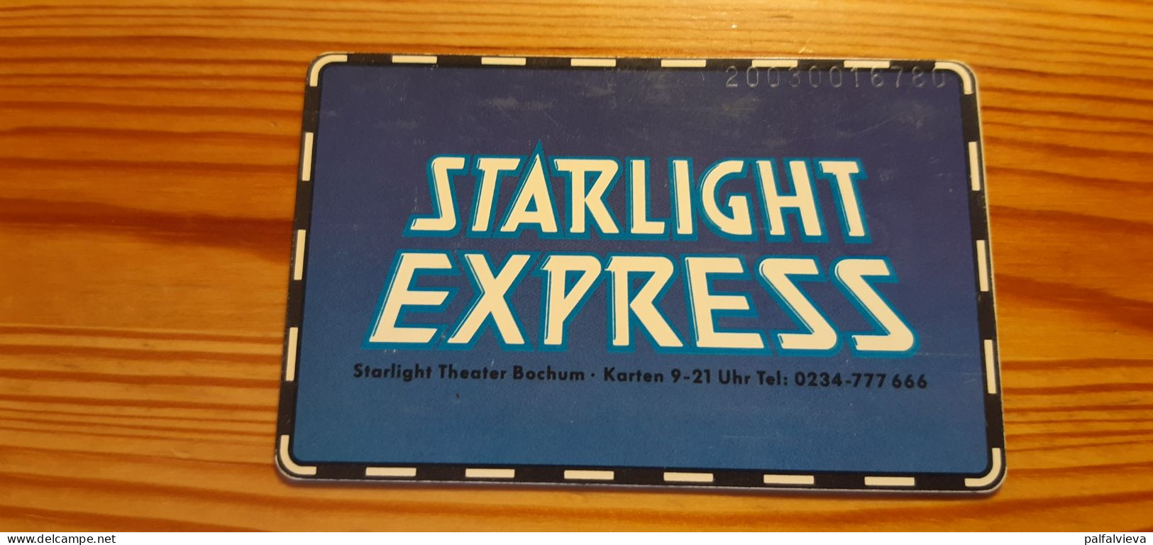 Phonecard Germany S 05 B 12.89. Starlight Express 42.000 Ex. - S-Series: Schalterserie Mit Fremdfirmenreklame