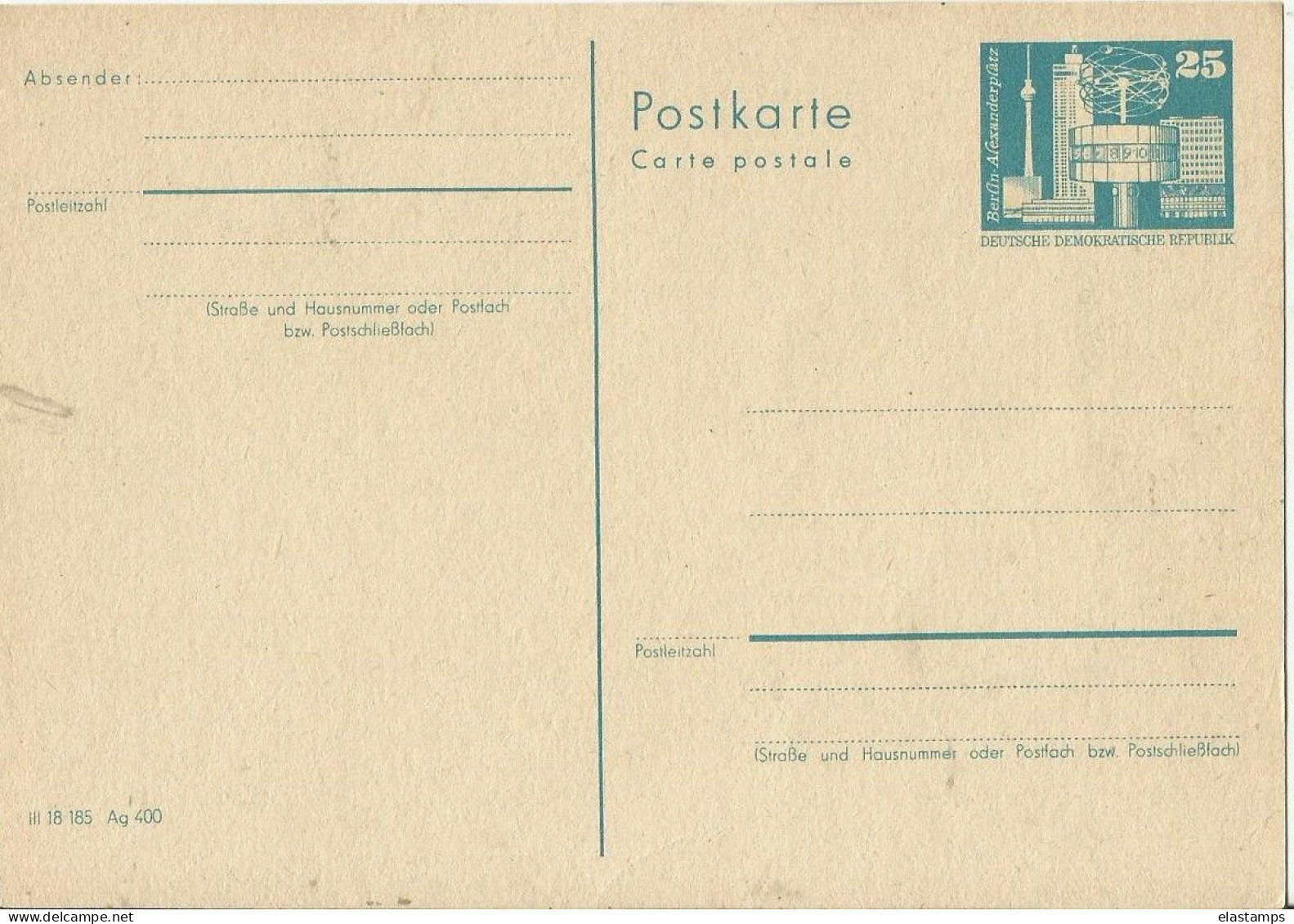 DDR GS - Cartes Postales - Neuves