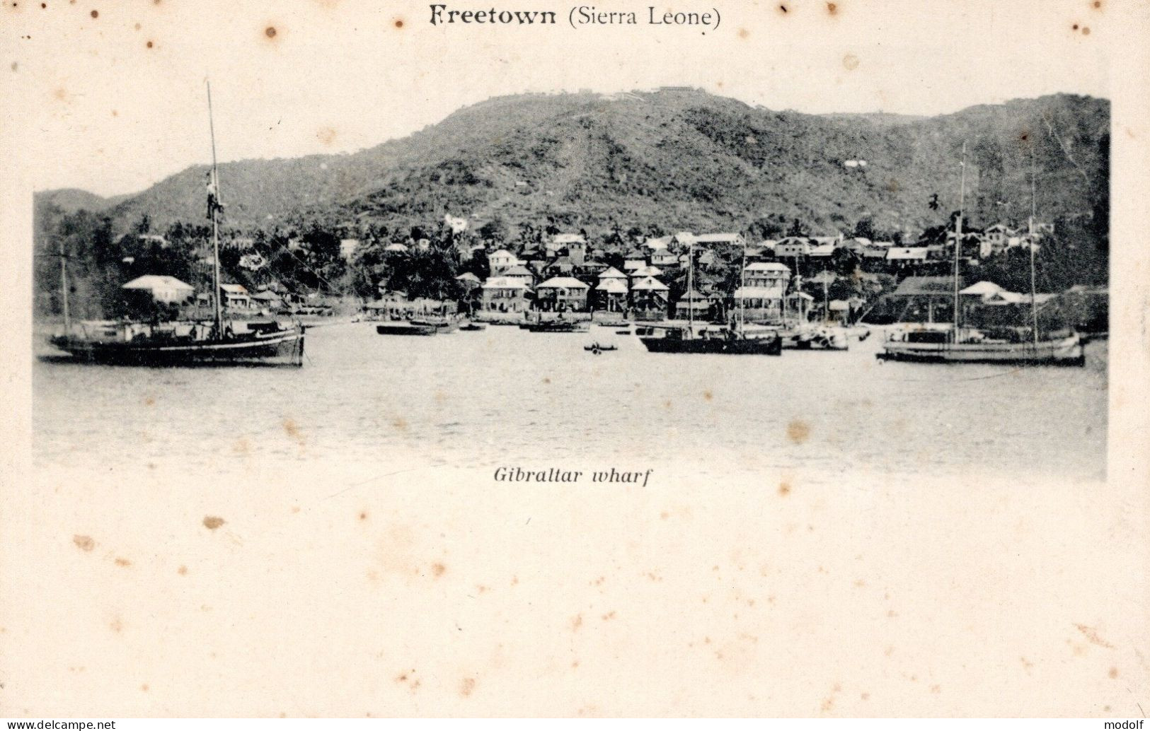 CPA - Sierra Leone - Freetown - Gibraltar Wharf - Non Circulée - Sierra Leone