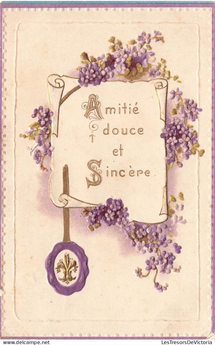 FÊTES ET VOEUX - Amitié Et Douce Et Sincère - Colorisé - Carte Postale Ancienne - Other & Unclassified