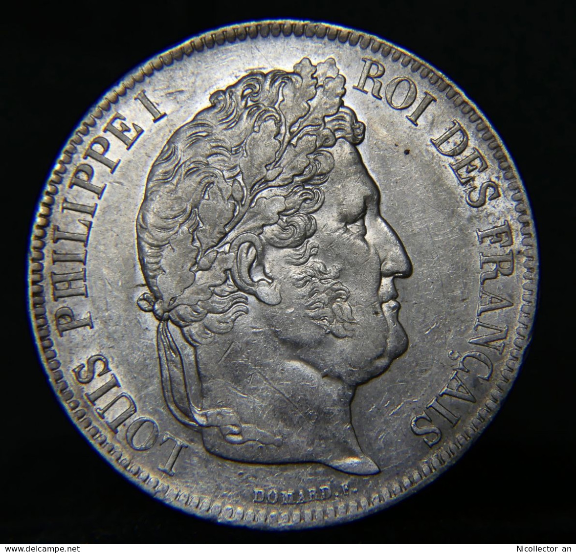 France, 5 Francs 1836  Louis Philippe I *AU* Silver Coin - 5 Francs